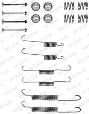 Set accesorii, sabot de frana FBA21 FERODO