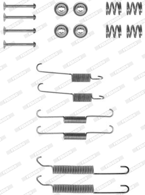 Set accesorii, sabot de frana FBA22 FERODO