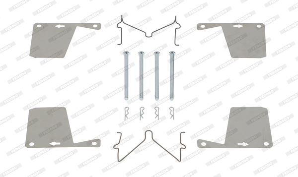 Set accesorii, placute frana FBA423 FERODO