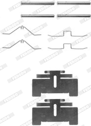 Set accesorii, placute frana FBA428 FERODO