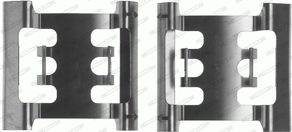 Set accesorii, placute frana FBA456 FERODO