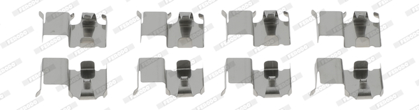 Set accesorii, placute frana FBA467 FERODO