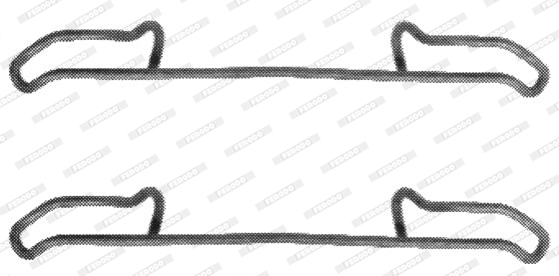 Set accesorii, placute frana FBA478 FERODO