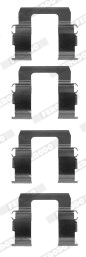 Set accesorii, placute frana FBA490 FERODO