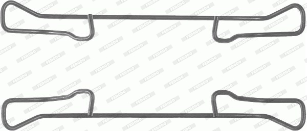 Set accesorii, placute frana FBA519 FERODO