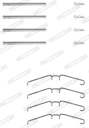 Set accesorii, placute frana FBA523 FERODO