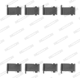 Set accesorii, placute frana FBA528 FERODO