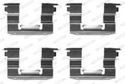 Set accesorii, placute frana FBA575 FERODO