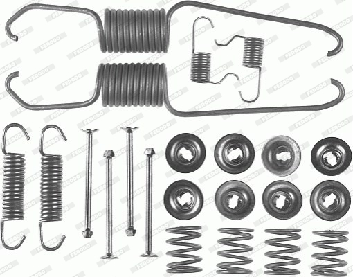 Set accesorii, sabot de frana FBA61 FERODO