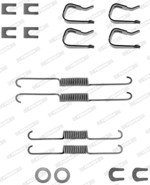 Set accesorii, sabot de frana FBA6 FERODO