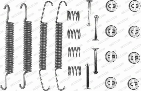 Set accesorii, sabot de frana FBA9 FERODO
