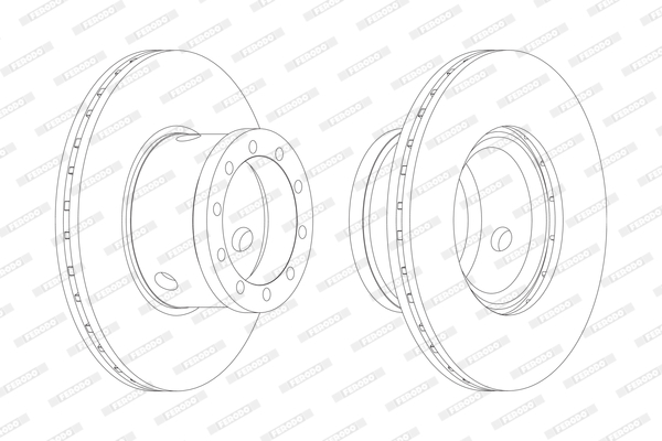 Disc frana FCR101A FERODO