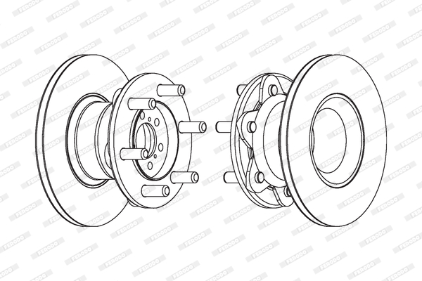 Disc frana FCR104A FERODO