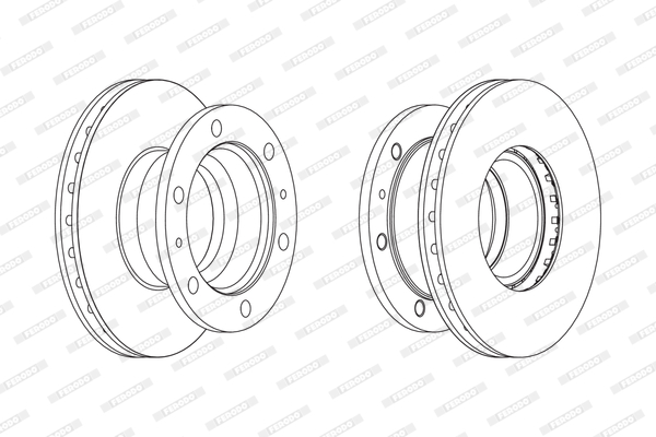 Disc frana FCR105A FERODO