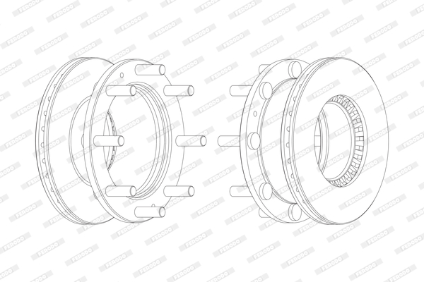Disc frana FCR107A FERODO