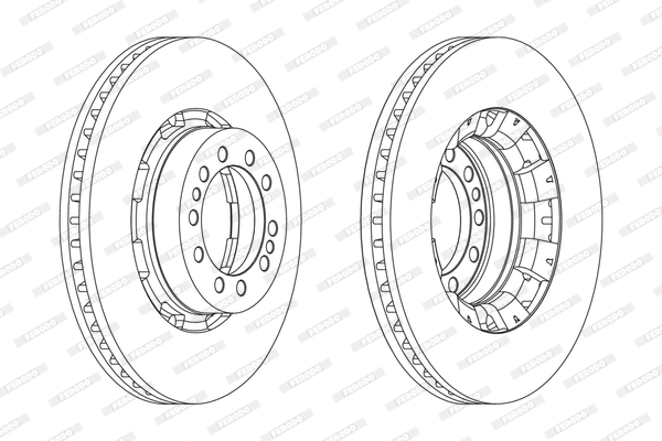 Disc frana FCR128A FERODO