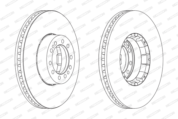 Disc frana FCR134A FERODO