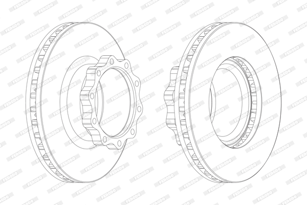 Disc frana FCR147A FERODO