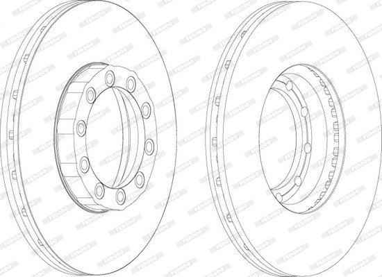 Disc frana FCR169A FERODO