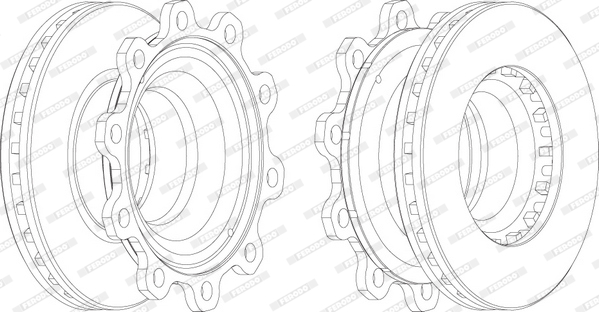 Disc frana FCR193A FERODO