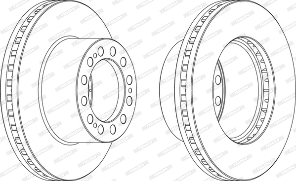 Disc frana FCR204A FERODO