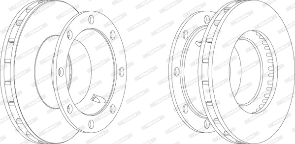 Disc frana FCR206A FERODO