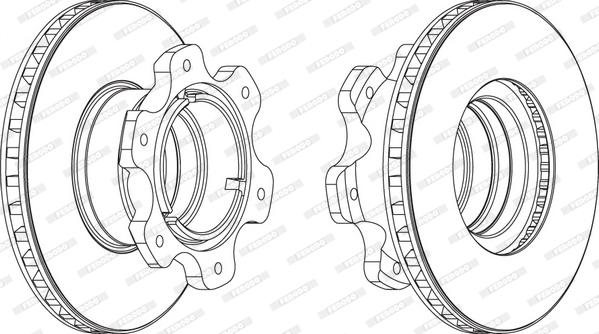 Disc frana FCR208A FERODO