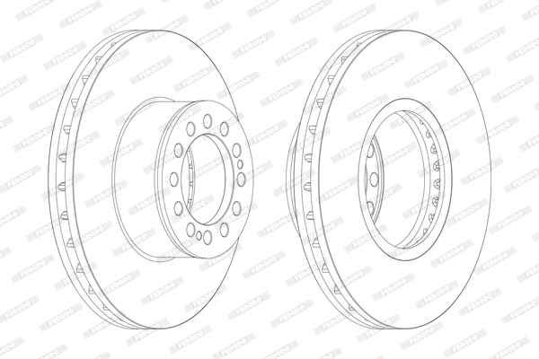 Disc frana FCR214A FERODO