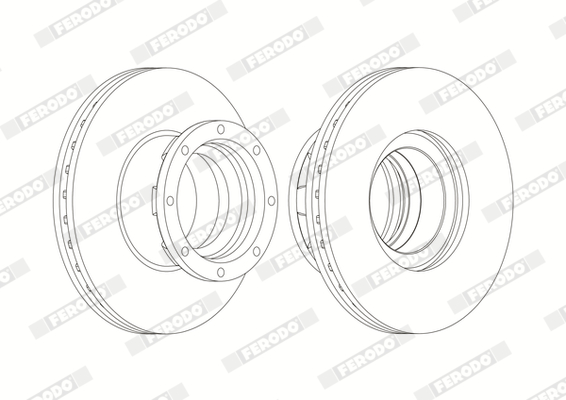 Disc frana FCR216A FERODO