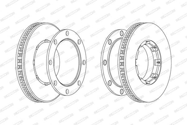 Disc frana FCR220A FERODO