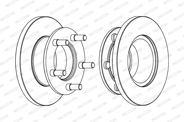 Disc frana FCR221A FERODO