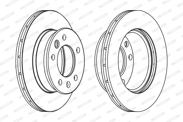 Disc frana FCR228C FERODO