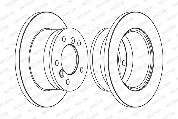 Disc frana FCR229C FERODO
