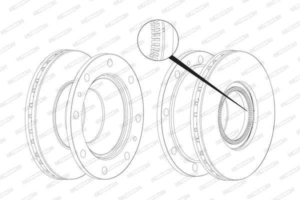 Disc frana FCR237A FERODO