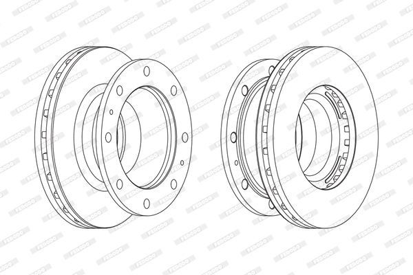 Disc frana FCR238A FERODO