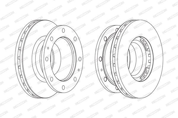 Disc frana FCR239A FERODO