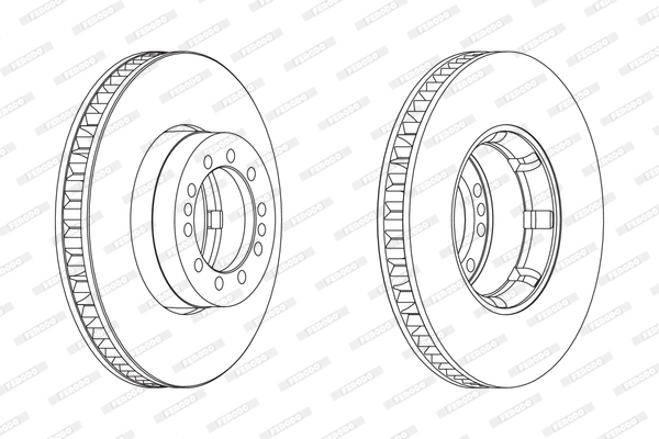 Disc frana FCR242A FERODO