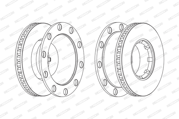 Disc frana FCR243A FERODO