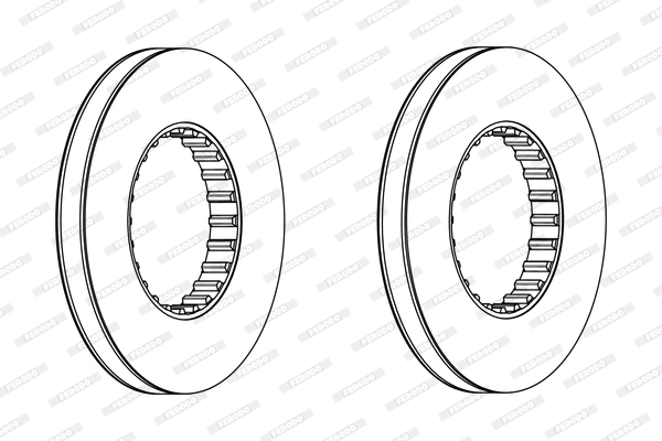 Disc frana FCR249A FERODO