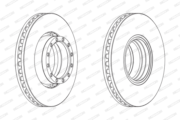 Disc frana FCR251A FERODO