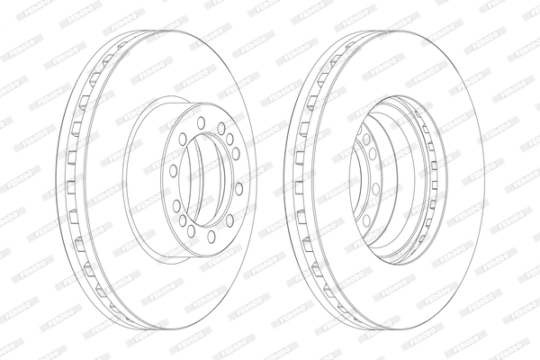 Disc frana FCR257A FERODO