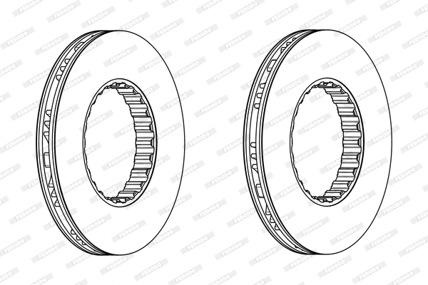 Disc frana FCR259A FERODO