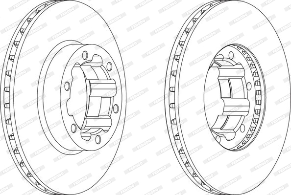 Disc frana FCR262A FERODO