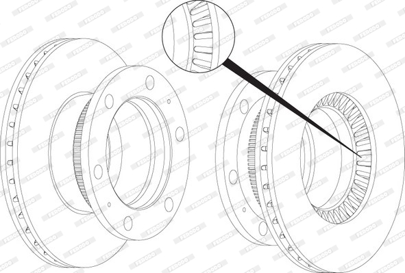 Disc frana FCR264A FERODO