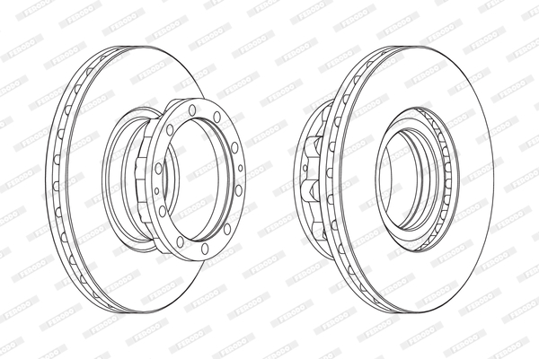 Disc frana FCR272A FERODO