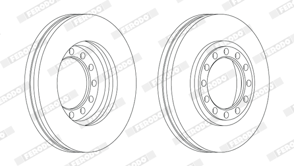 Disc frana FCR279A FERODO