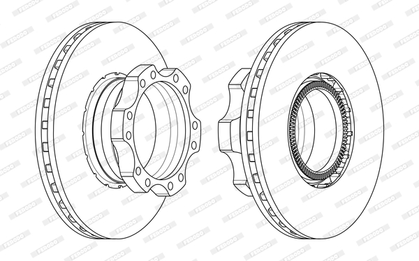 Disc frana FCR302A FERODO