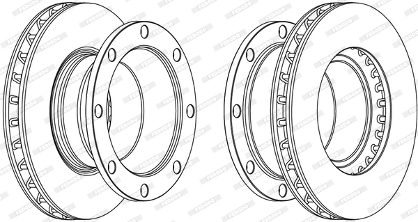 Disc frana FCR325A FERODO