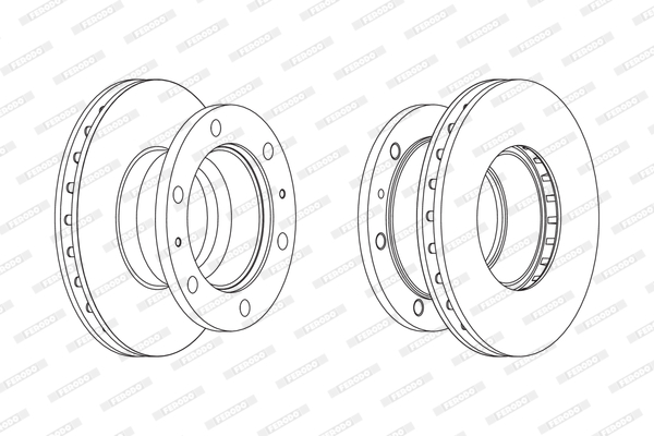 Disc frana FCR338A FERODO