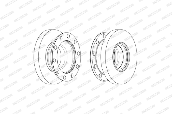 Disc frana FCR344A FERODO